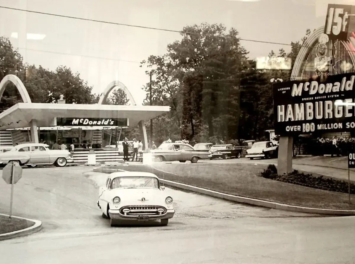 #48 The McDonald’s Drive-In, 1950s.