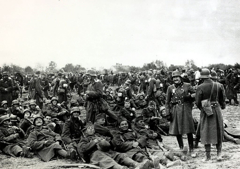 #3 Hungarian troops on the march during the occupation of Zone A, consisting of parts of the Csallokez, ceded to Hungary by Czechoslovakia.