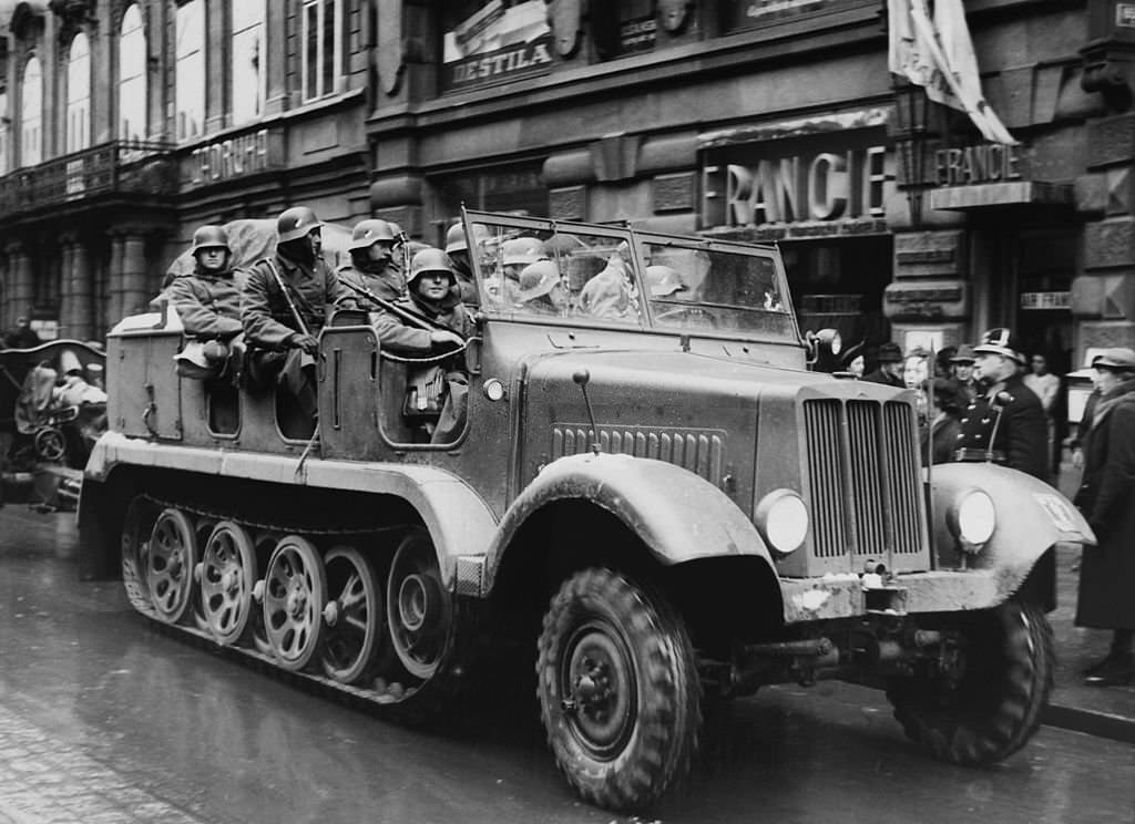 #26 German Occupation of Czechoslovakia in Prague on March 16Th 1939