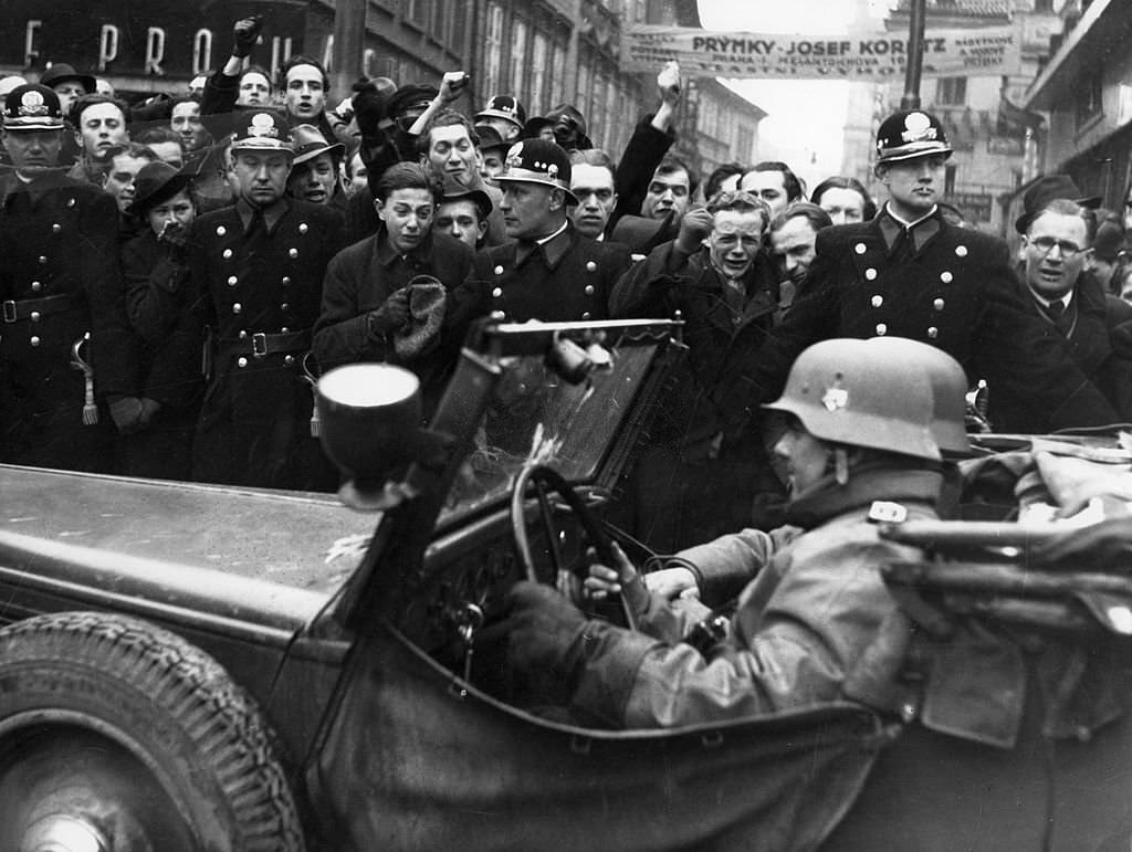 #44 The day of the consummation of the Munich betrayal. The remaining territory of Czechoslovakia was invaded by the Germn army and the so-called Protectorate of Bohemia and Moravia was declared.