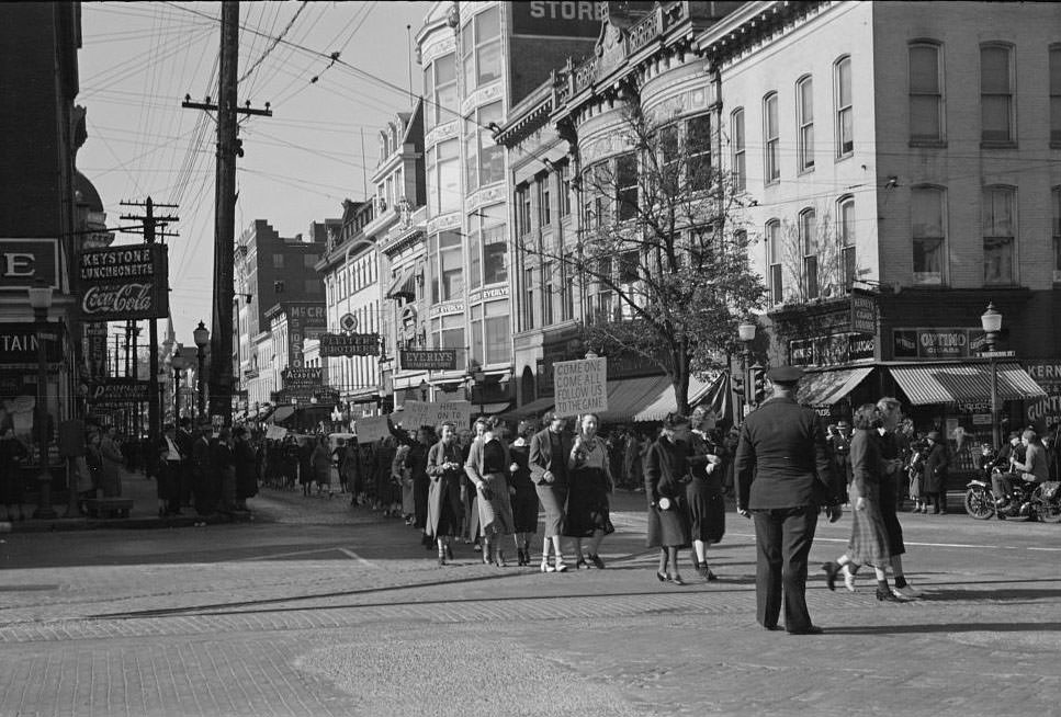 #19 Main street of Hagerstown on Saturday afternoon, Maryland