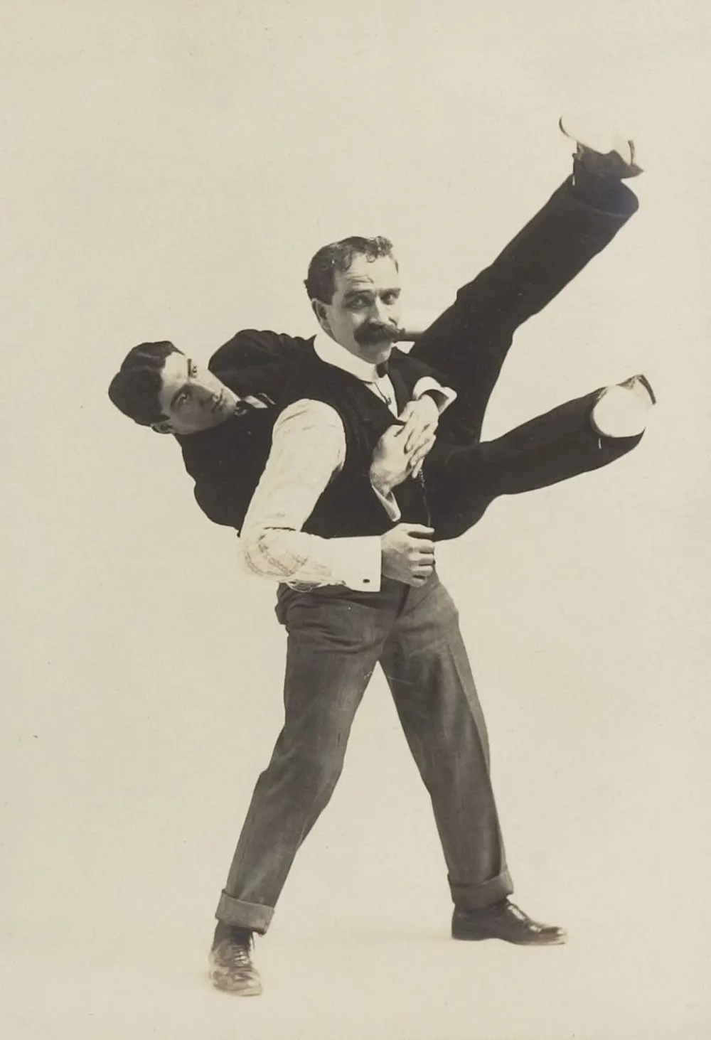 Historic Victorian Self-defense Guide that shows different Self-defense Maneuvers, 1895 Sports