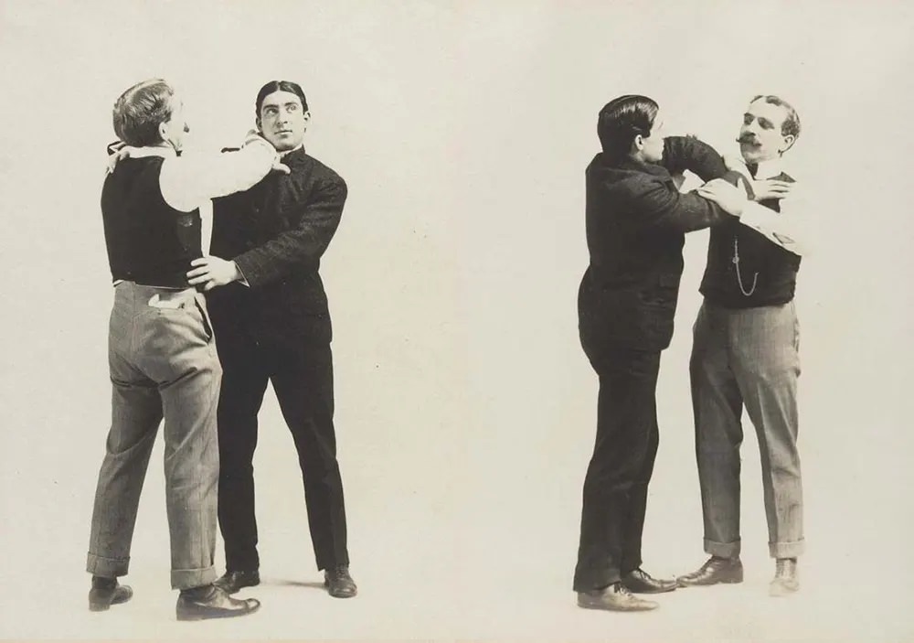#12 Historic Victorian Self-defense Guide that shows different Self-defense Maneuvers, 1895 #12 Sports