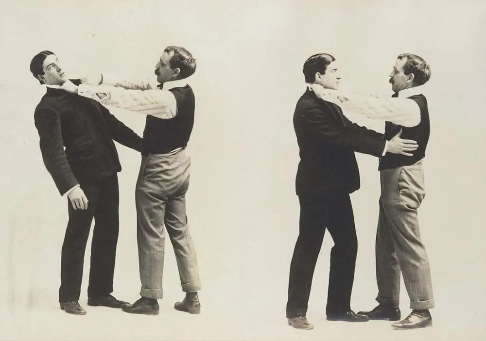 #13 Historic Victorian Self-defense Guide that shows different Self-defense Maneuvers, 1895 #13 Sports