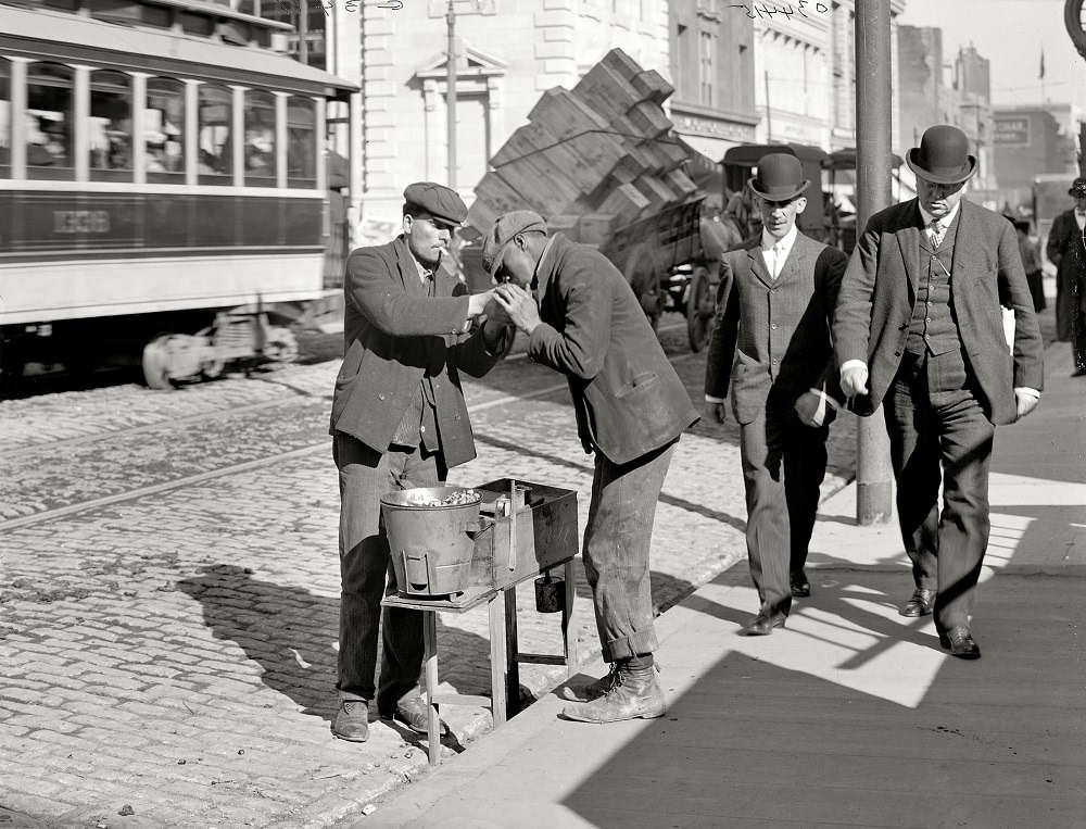 #3 A chestnut vendor, Baltimore, Maryland, circa 1905