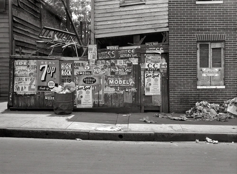 #40 Rear of grocery store in Baltimore, July 1938
