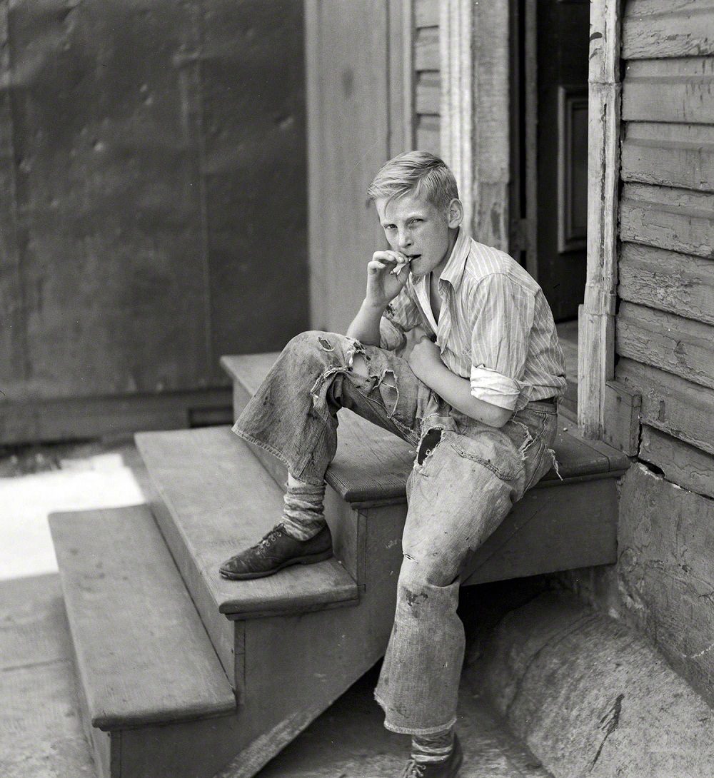 #41 Young boy in Baltimore slum area, July 1938
