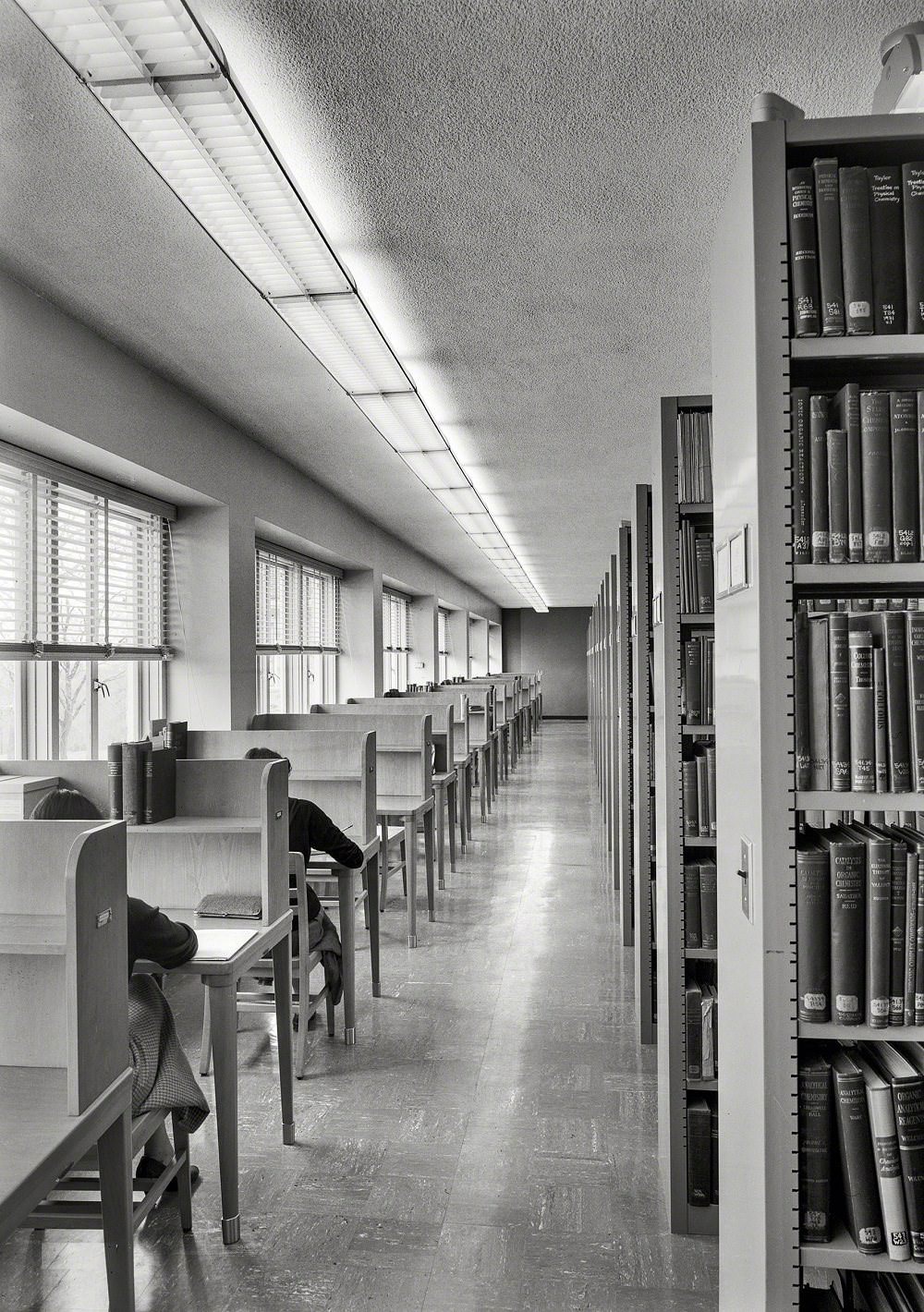 #66 Library interior of Goucher College, Baltimore, April 24, 1953