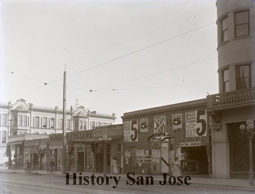#100 First Street Scene, 1890s