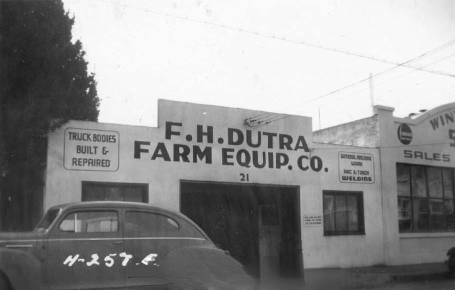 #120 F.H. Dutra Farm Equipment Company at 21 South River Street, 1940s