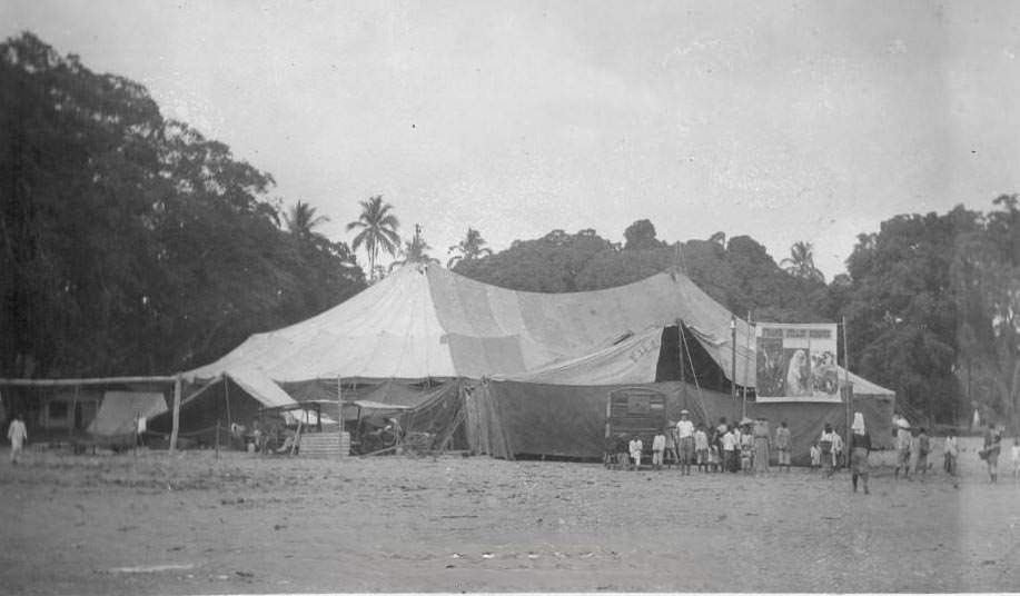 #125 Circus tent in field, 1917