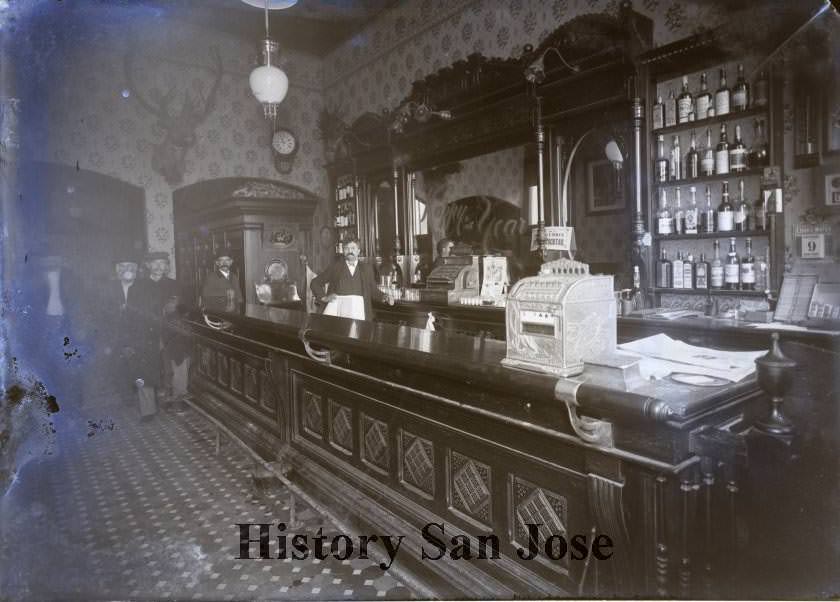#118 Bar room scene, 1890s