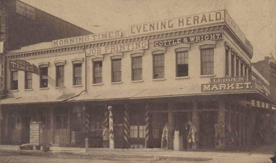 #56 Southwest corner Market and Santa Clara, 1880