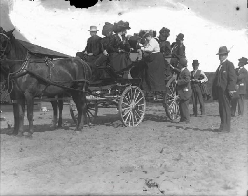 #14 Loading wagon with people, 1860s