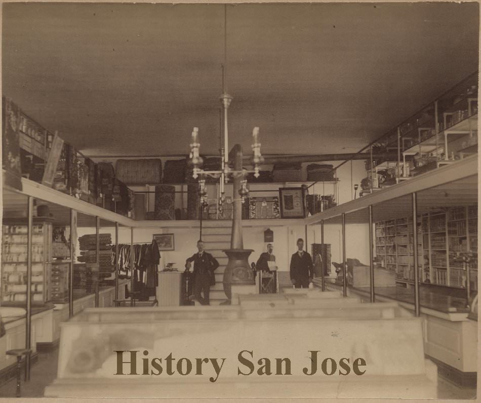 #14 Interior Hammer and Lewis store, 28 North Market Street, San Jose, 1890s