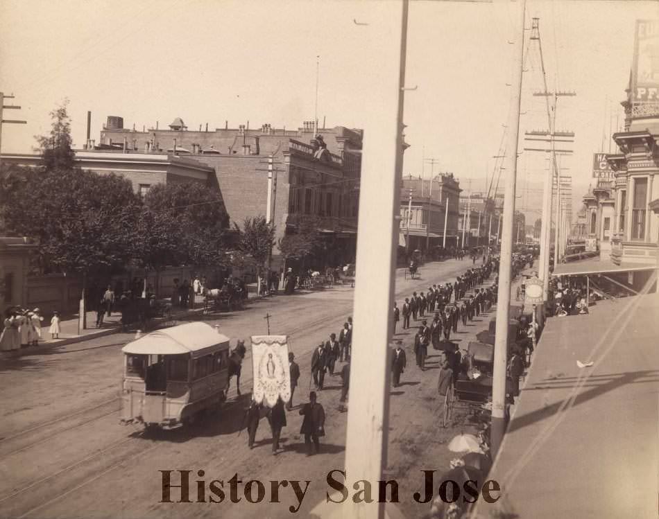 #144 St. Aloysius Day Parade, 1891