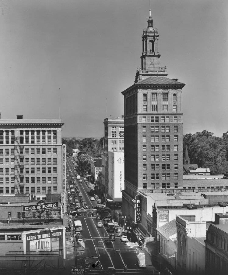 #131 Looking north on First Street, 1949