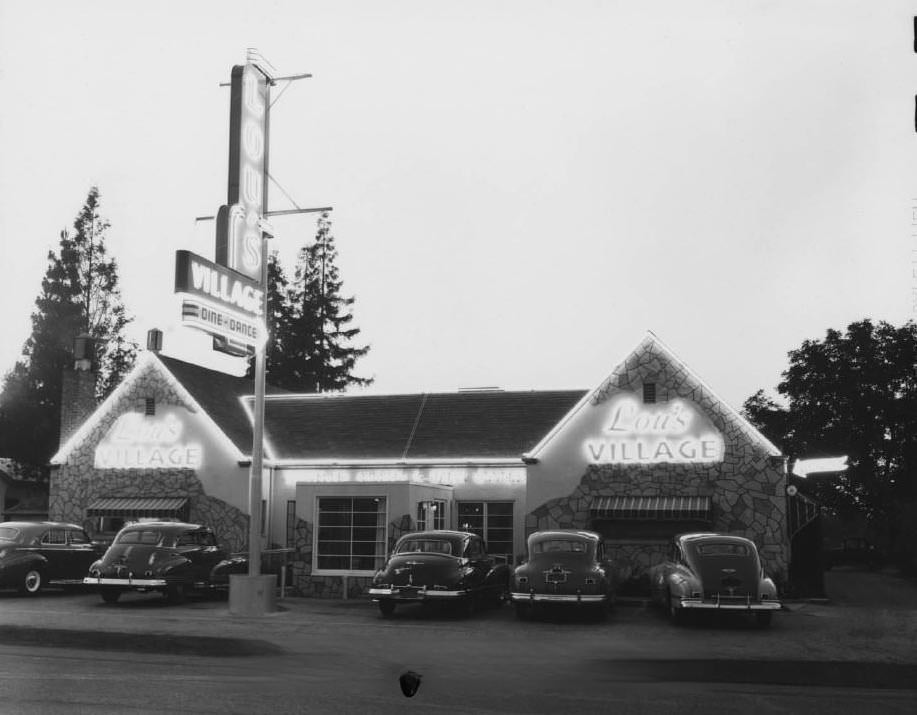 #2 Lou’s Village Restaurant exterior, 1947