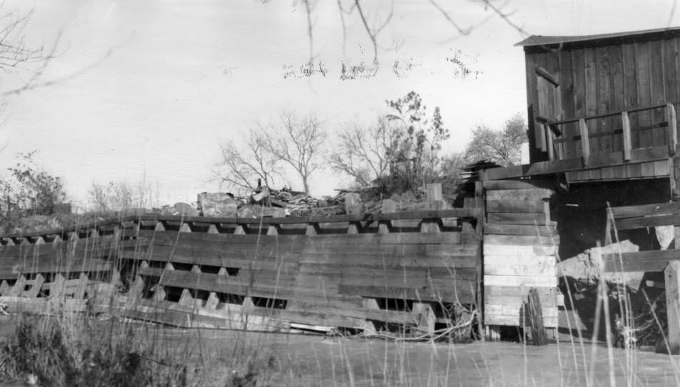 #140 Los Gatos Creek flood damage in San Jose, 1941