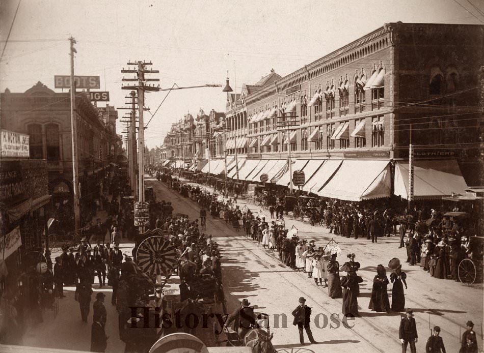 #160 Sunday School Parade, 1st. & San Fernando, 1895