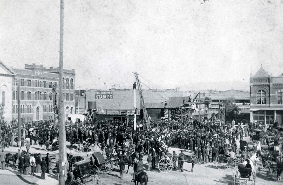 #161 San Jose Post Office cornerstone ceremony, 1892