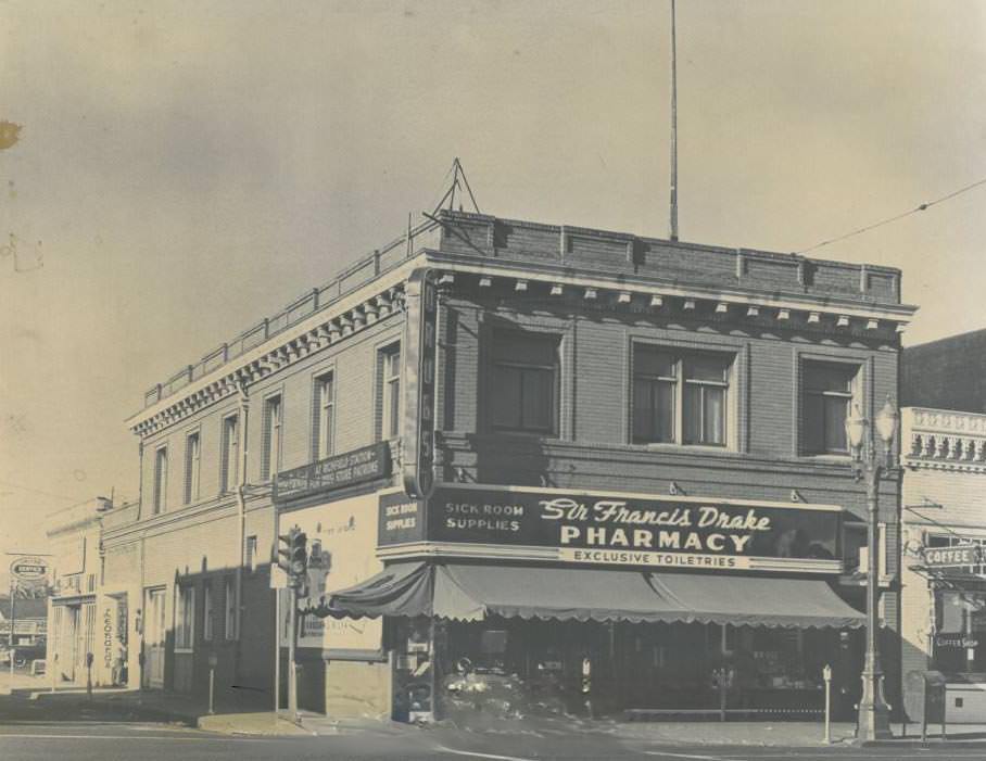 #96 Sir Francis Drake Pharmacy, 1952