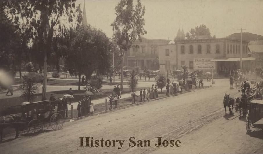 #182 Fourth of July Parade, St. James Park, 1890