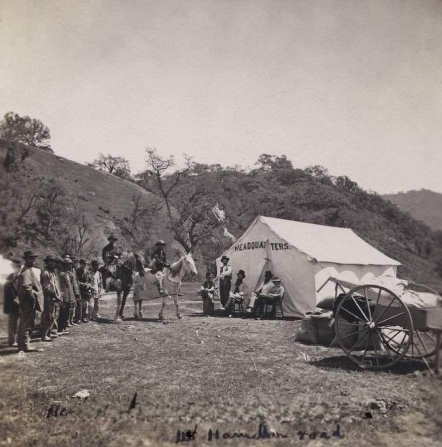 #28 Crew Building Mount Hamilton Road. Headquarters Smith Creek, 1870s