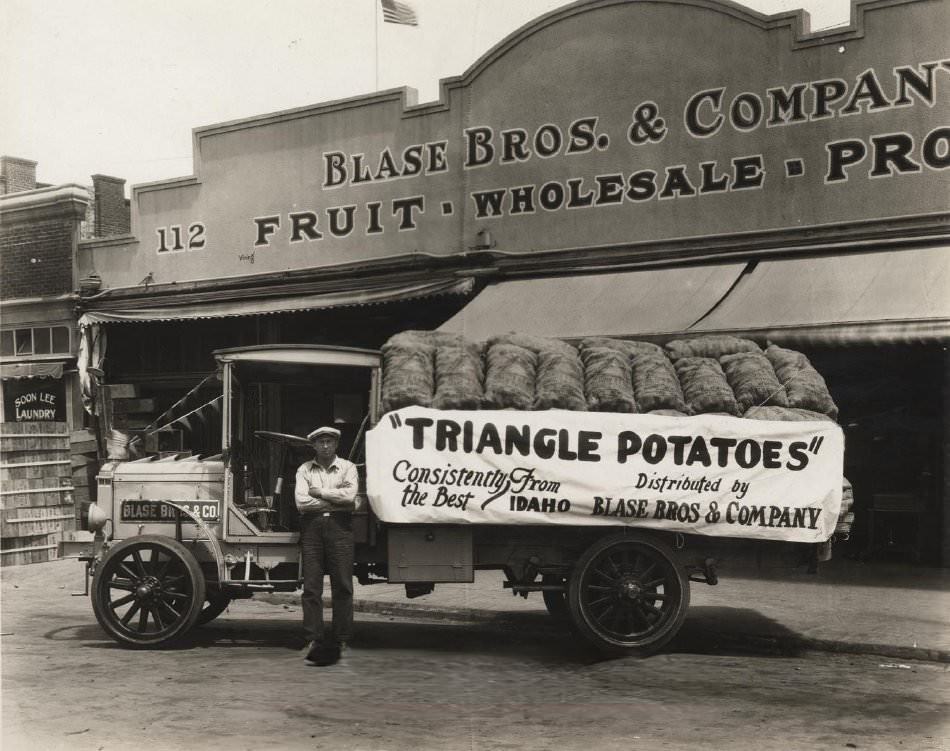 #164 Blase Bros. & Company, Triangle Potatoes, 1916