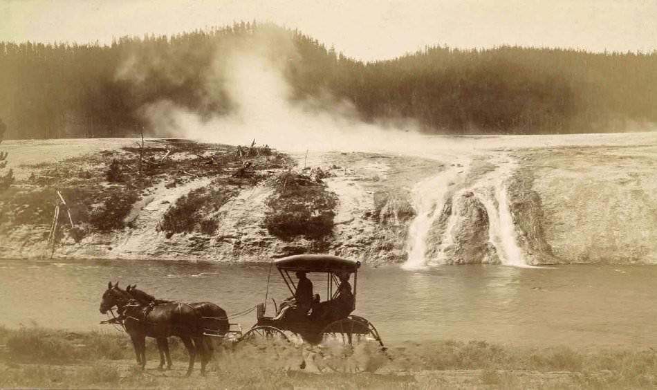 #76 Excelsior Geyser and River (Yellowstone National Park), 1880