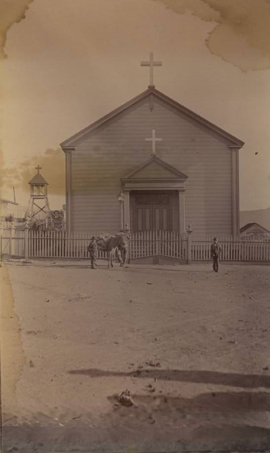 #77 Catholic Church at Spanish town, 1885