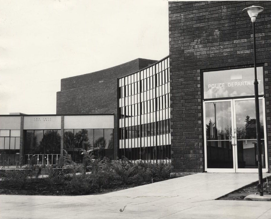 #1 San Jose City Hall and Police Department on Hedding St, 1950s