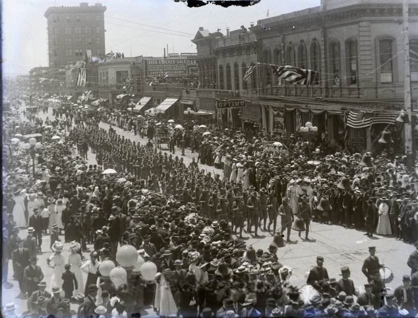 #17 Military parade in San Jose, 1910