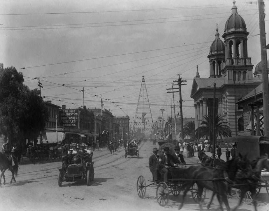 #196 Parade on Market Street, 1909