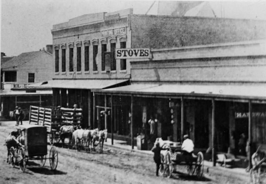 #46 Intersection of First Street and El Dorado Street, 1862