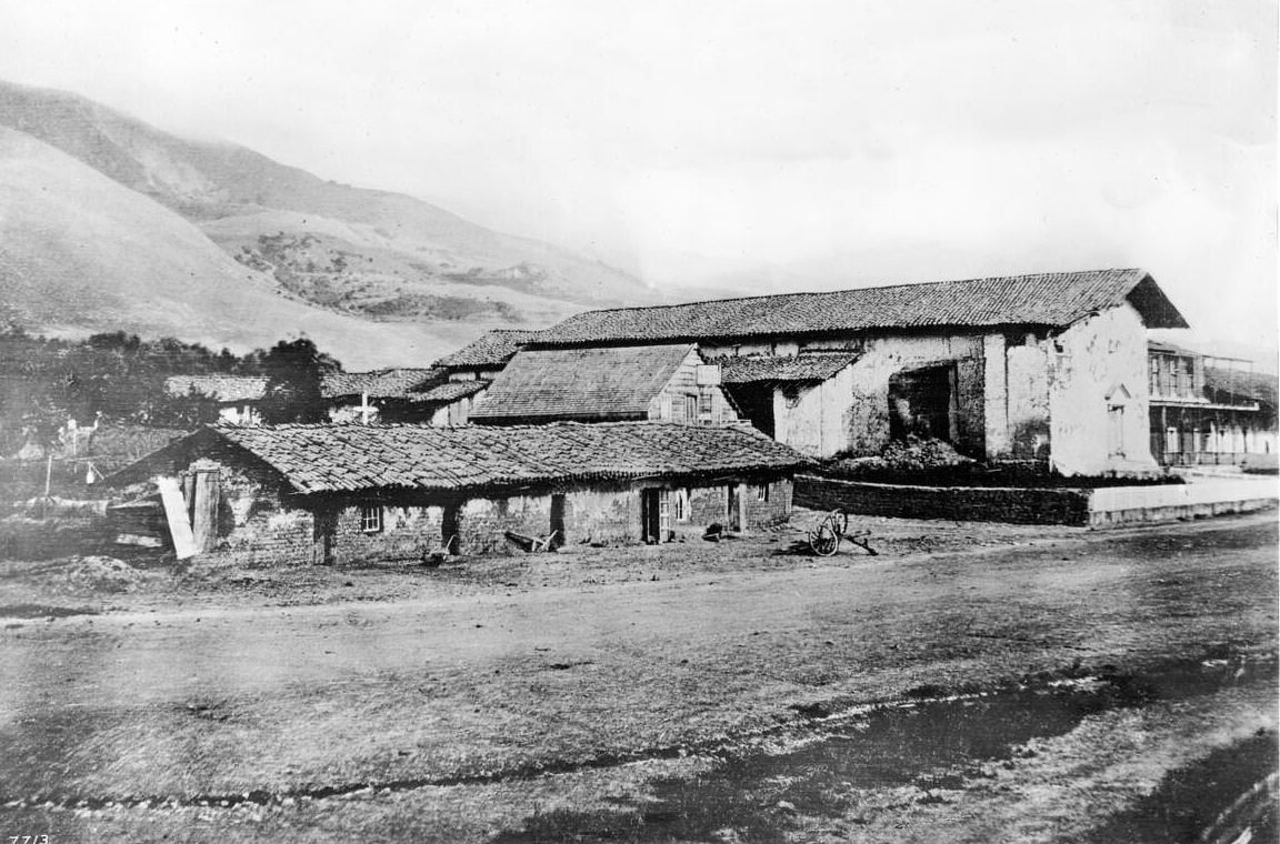 #35 Exterior view of the Mission San Jose de Guadalupe (St. Joseph of Guadalupe), 1870