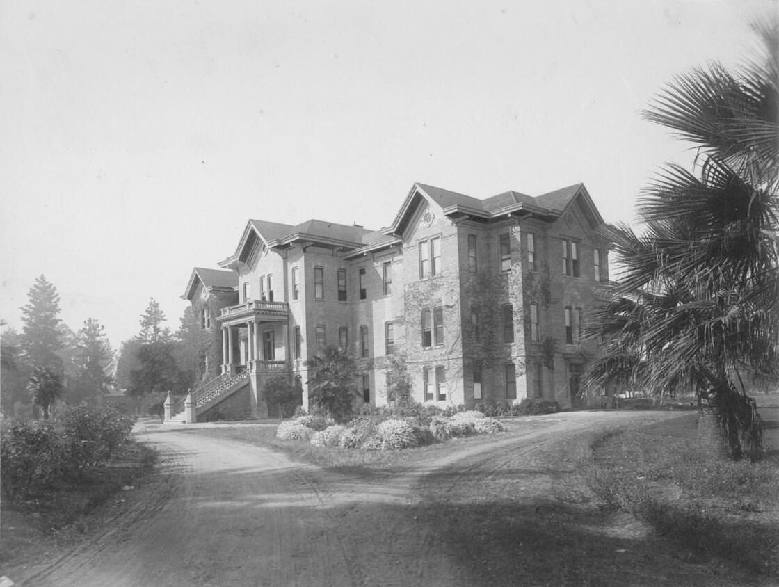 #224 Exterior view of San Jose College, 1900