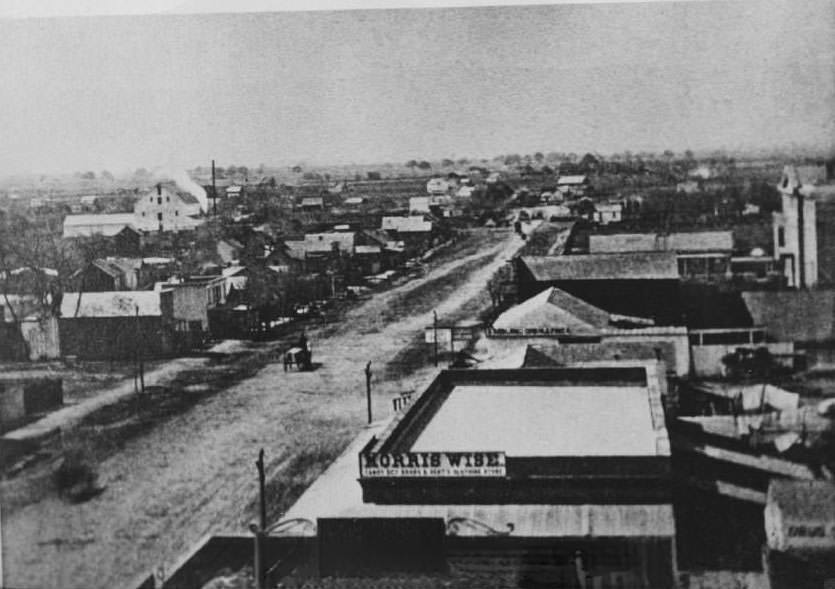 #6 San Pedro Street, San Jose, CA looking north, 1880
