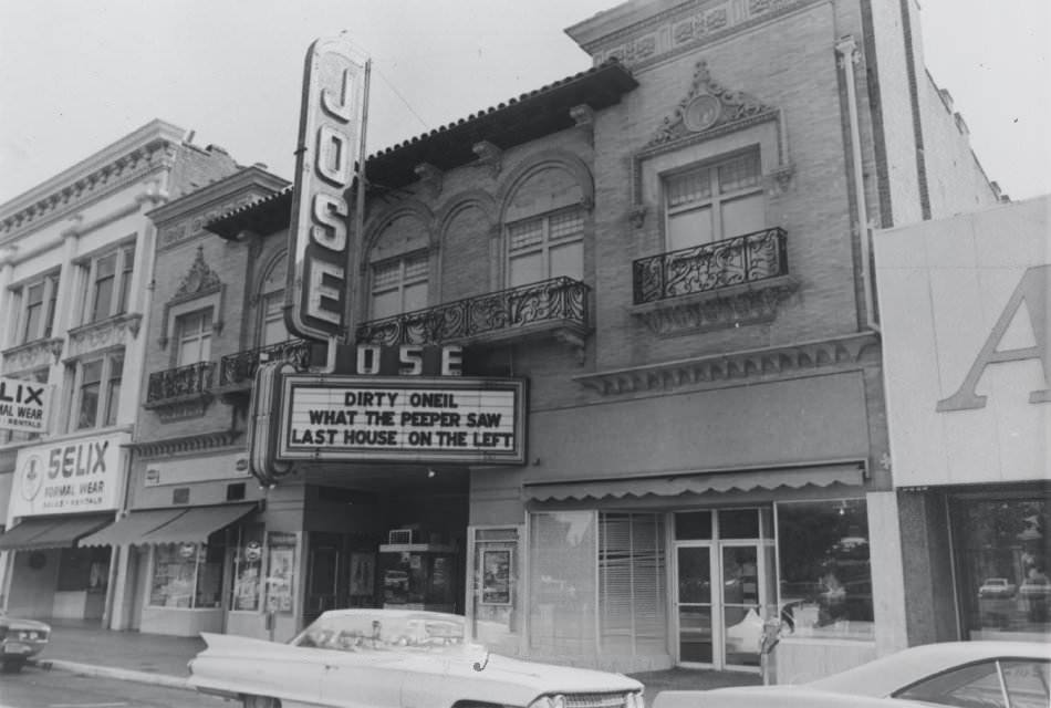 #19 Oldest theater still in business in San Jose is the Jose, at 64 South Second Street built in 1904 for Monterey investor David Jacks.