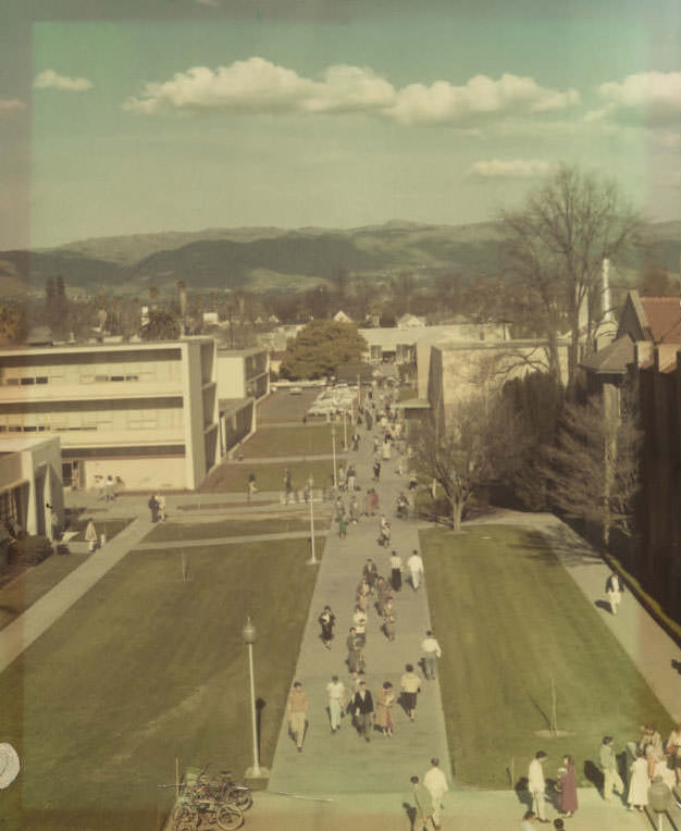 #4 San Jose State College campus, 1955