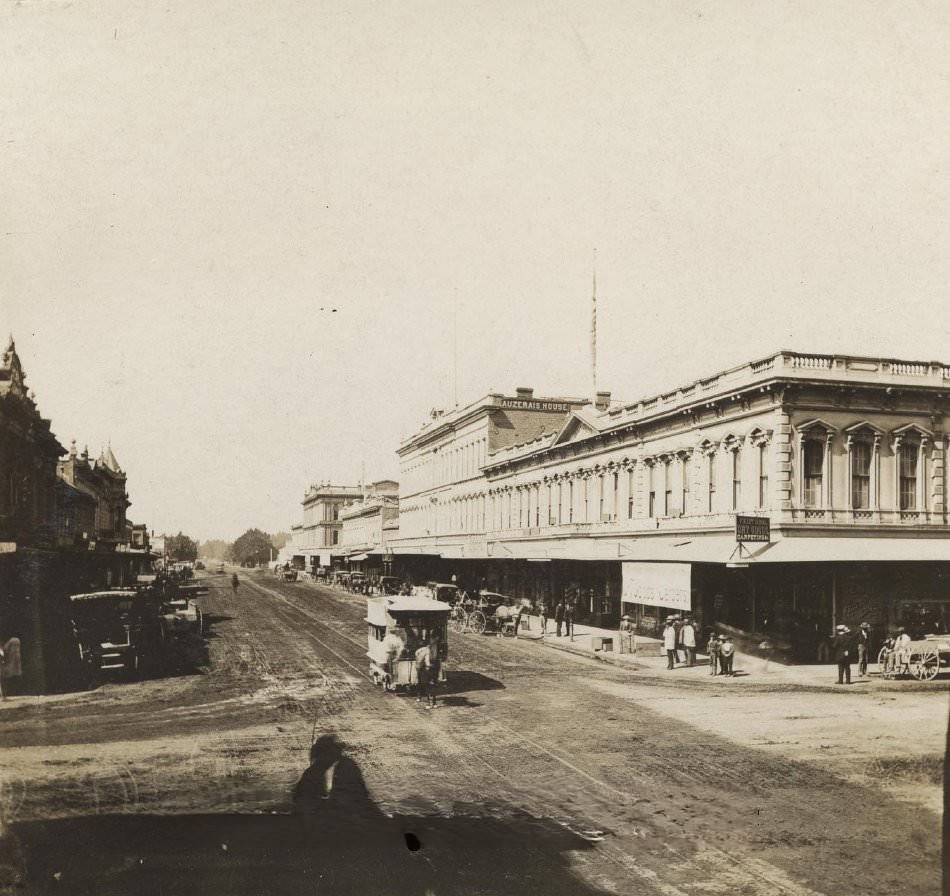 #1 Santa Clara Street between First and Market, 1871