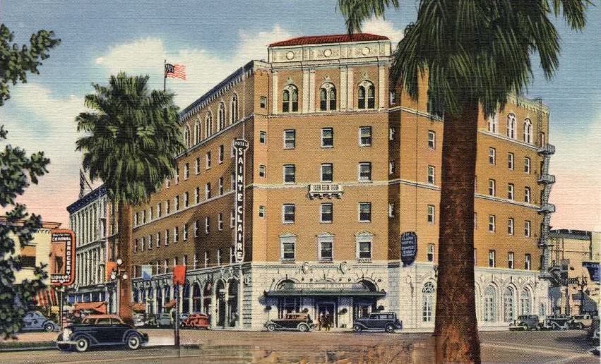 #6 Hotel Sainte Claire, San Carlos and Market Streets, San Jose, 1930s