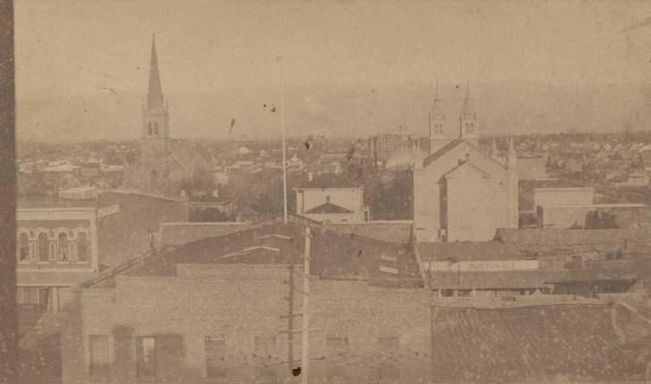 #6 Auzerais House, looking East, San Jose, 1870