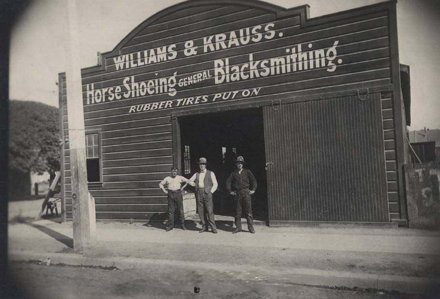 #53 Williams & Krauss at Alum Rock Avenue and Jones, East San Jose, 1910