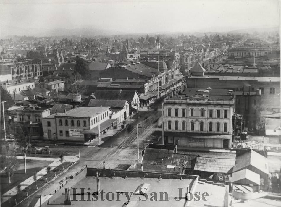 #59 View of downtown San Jose from Courthouse, 1890