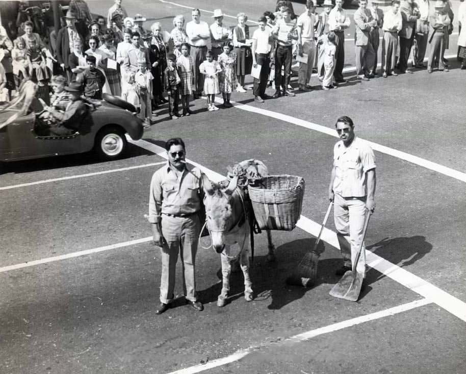 #67 San Jose Street Department workers during California’s Admission Day parade, 1949