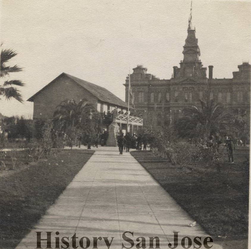 #64 Statehouse Replica at Market Street Plaza, San Jose, 1899
