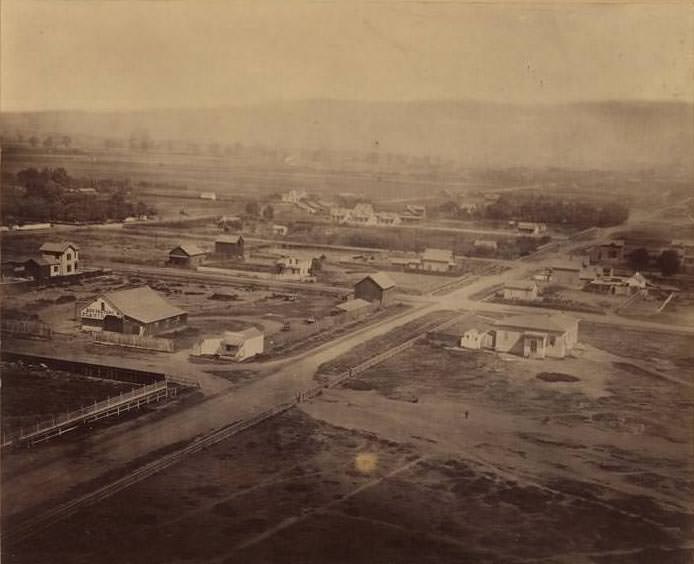 #24 St. James Park and surroundings, San Jose, 1866
