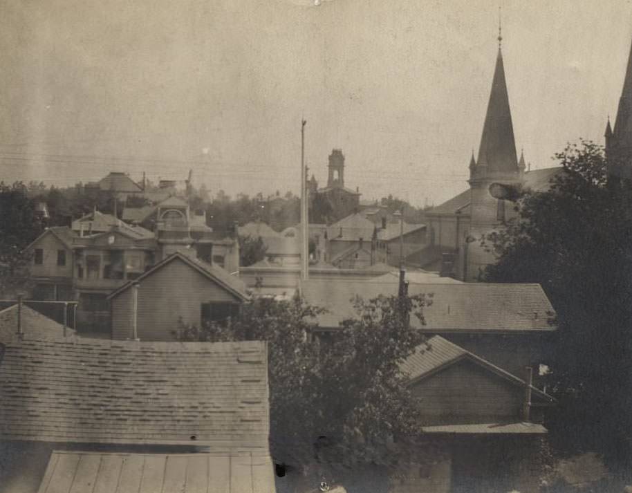 #72 Toward State Normal School, 1900