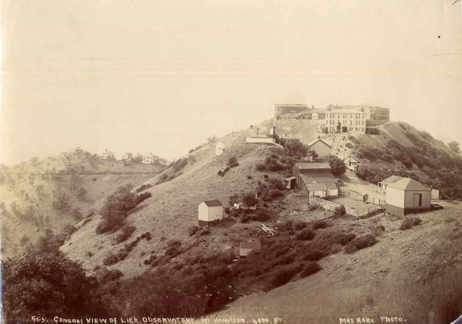 #81 Lick Observatory buildings on top of Mount Hamilton, 1900